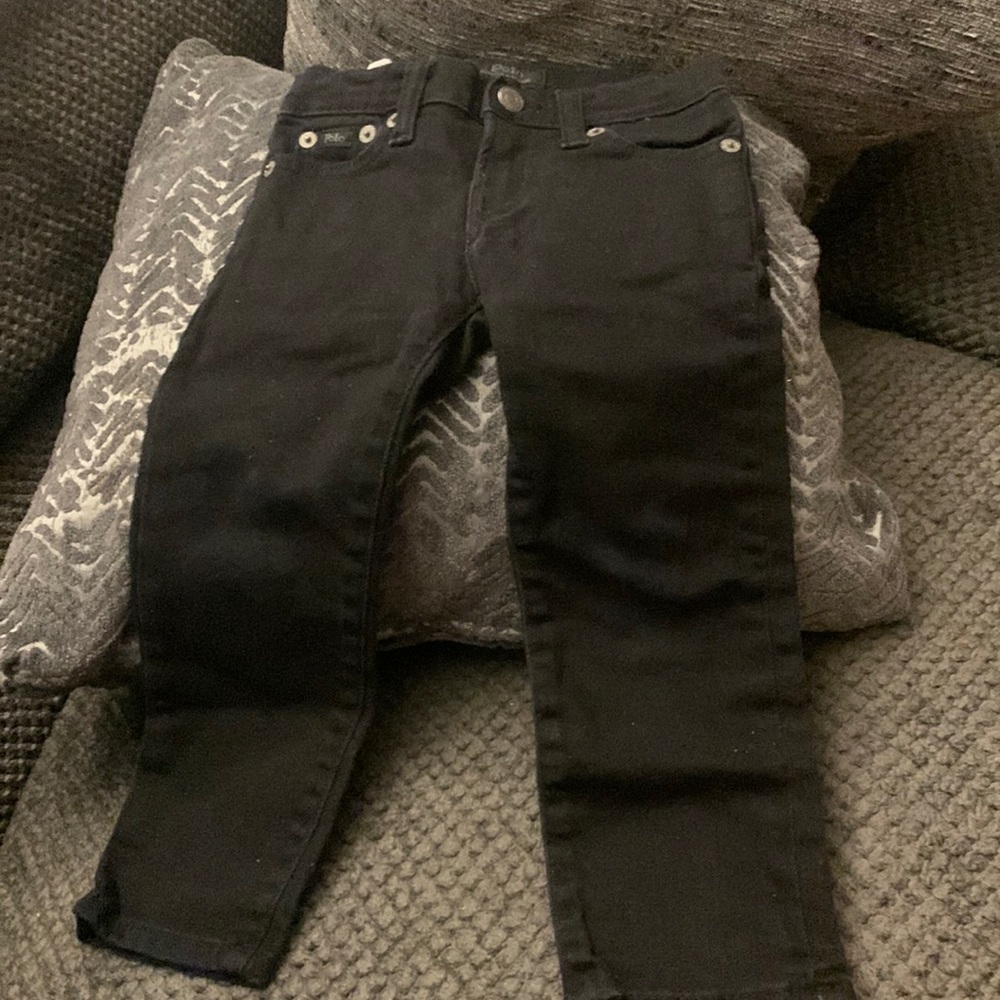 Boys polo Ralph Lauren jeans black lightly worn toddler boys size 2t